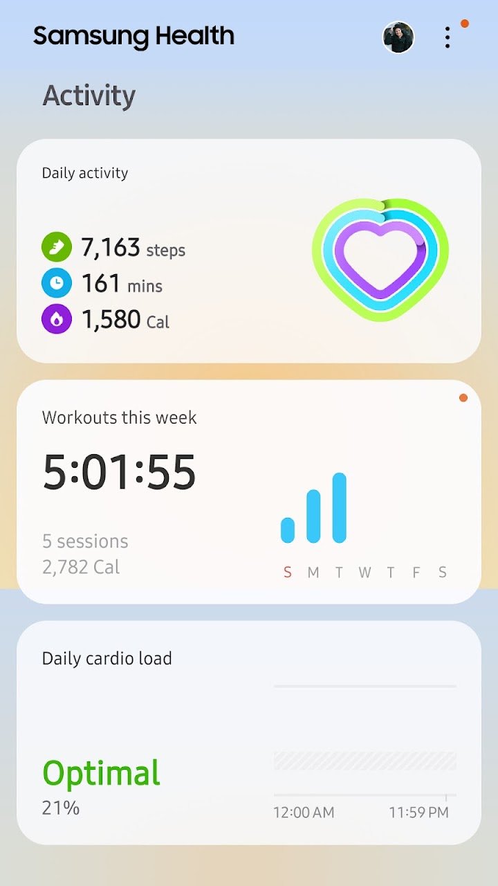 Samsung Health screenshot