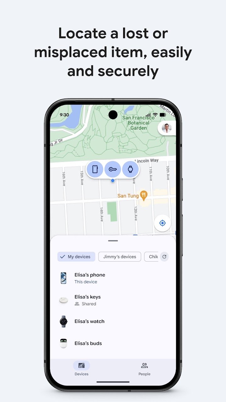 Google’s Find Hub screenshot