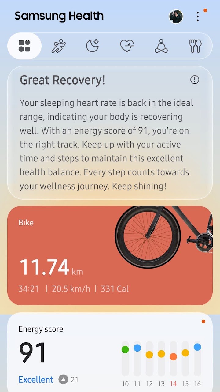 Samsung Health screenshot