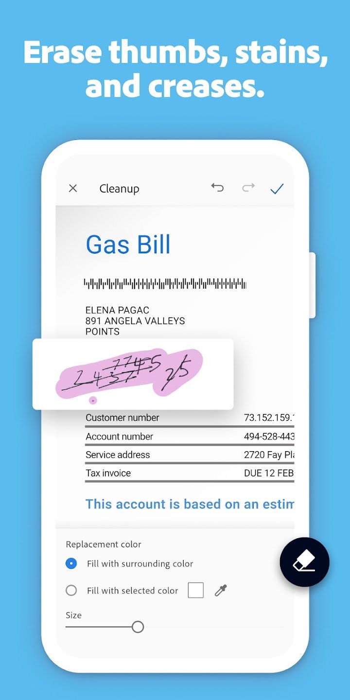 Adobe Scan AI PDF Scanner, OCR screenshot