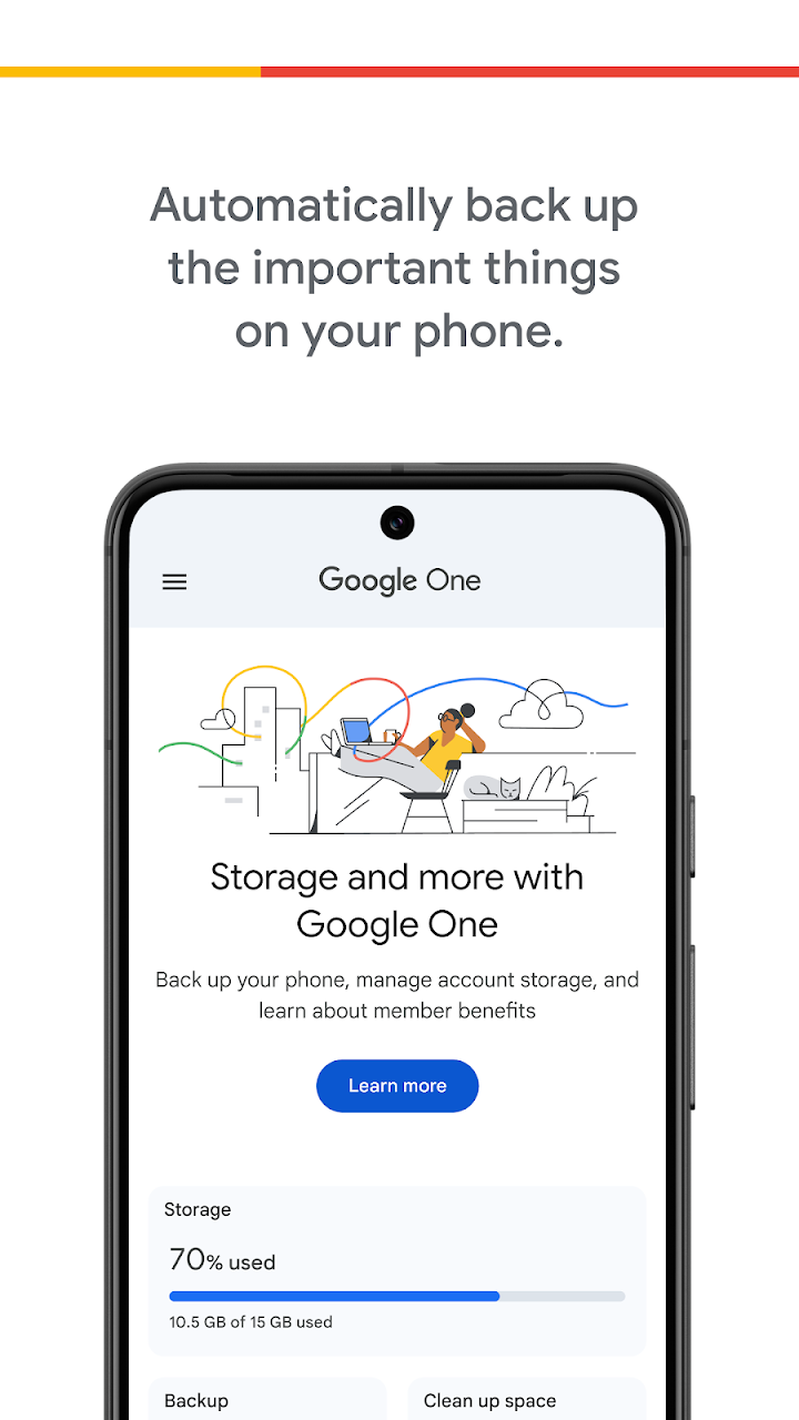 Google One screenshot