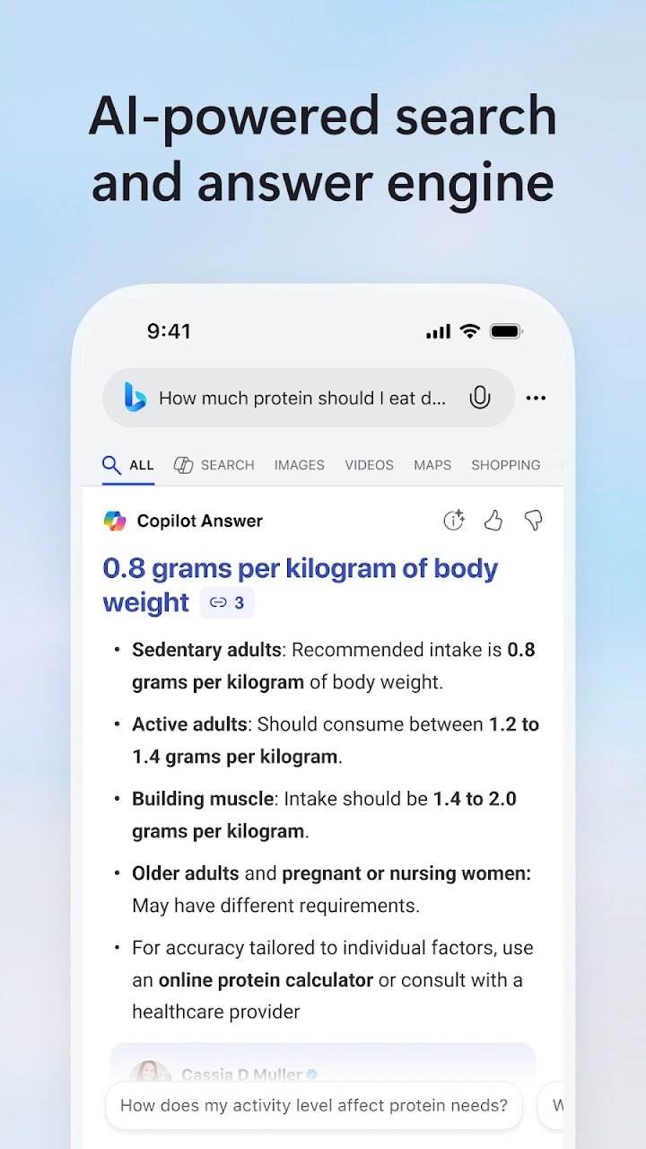 Microsoft Bing Search screenshot