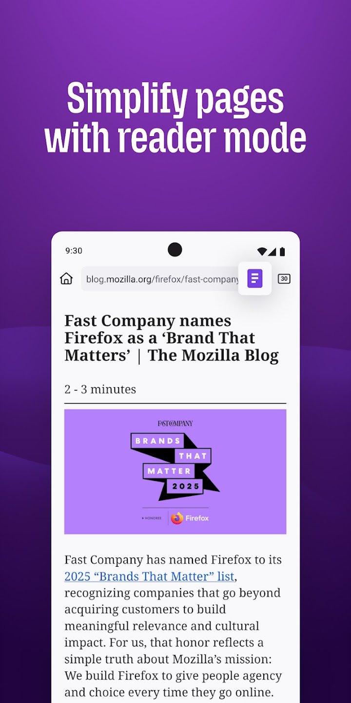 Firefox Fast & Private Browser screenshot