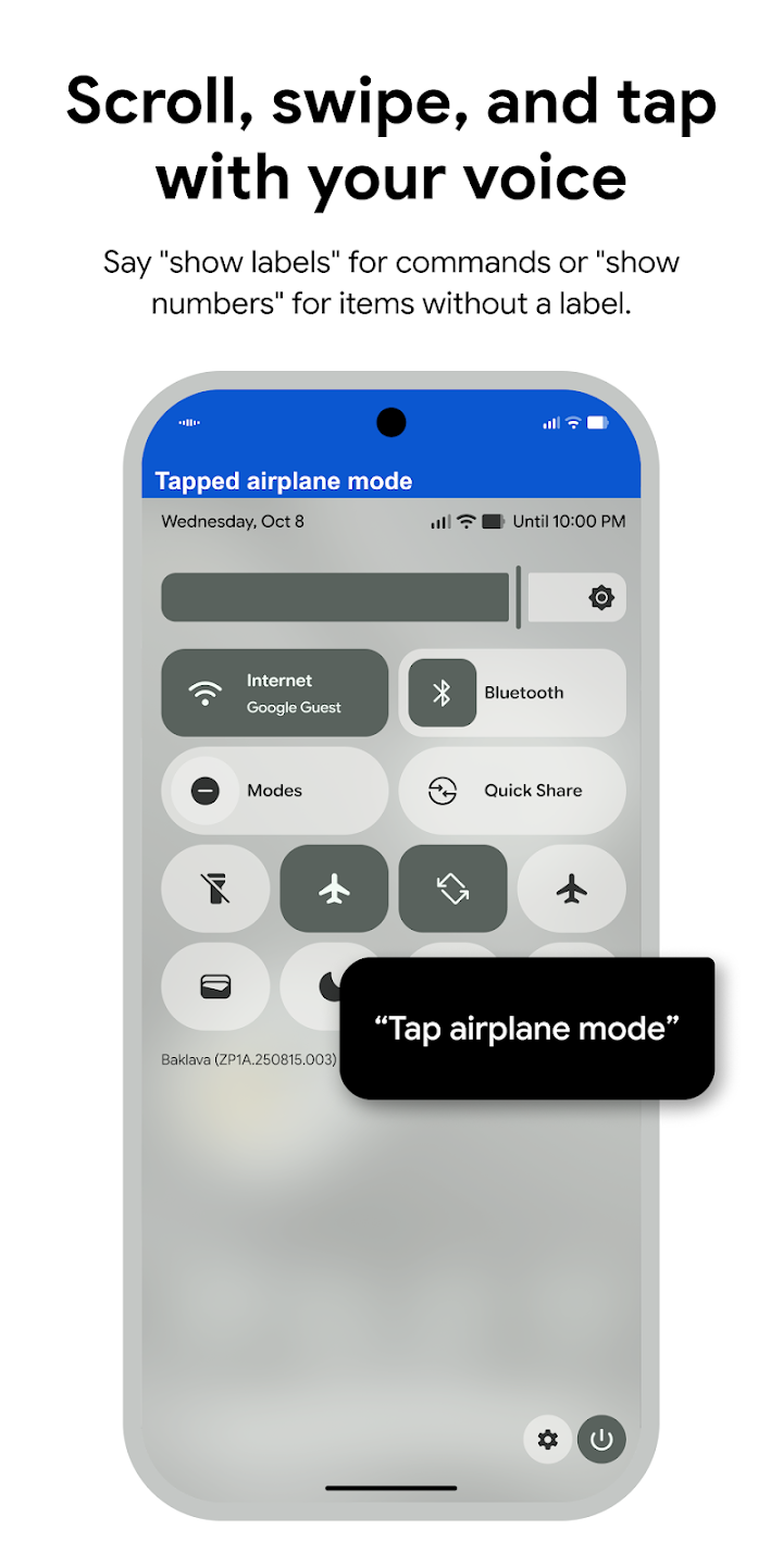 Voice Access screenshot